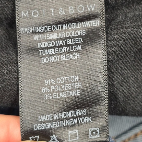Mott and Bow Slim Broome‎ Jeans Mens 29x30 (Fits 29x28) Straight Medium Wash - Picture 5 of 13